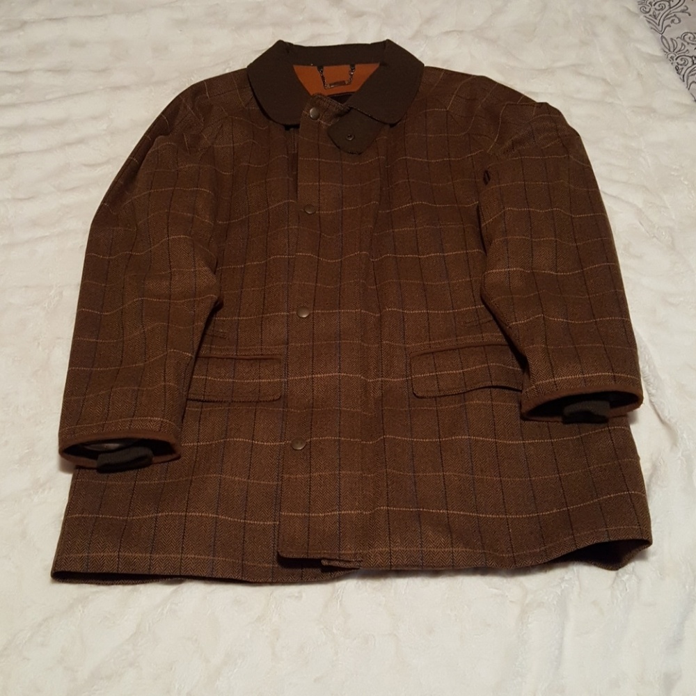 3/4 wool jacket with zipper and snaps